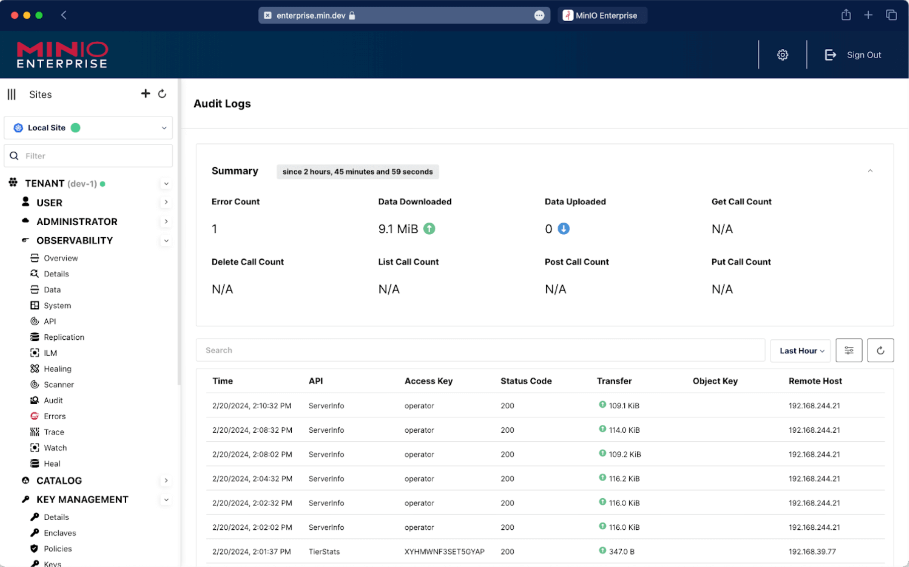 Audit Logs