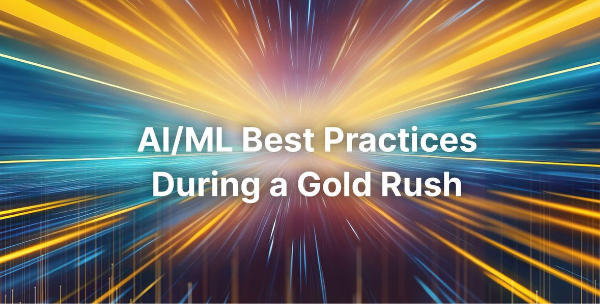 淘金热期间的 AI/ML 最佳实践
