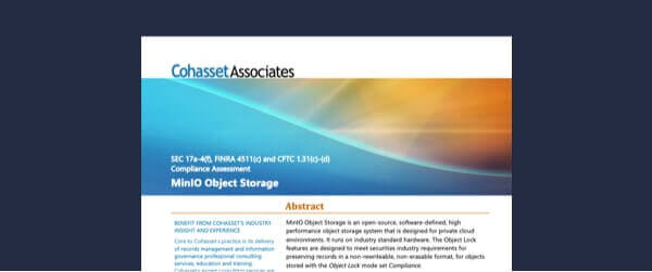 Cohasset Associates 报告