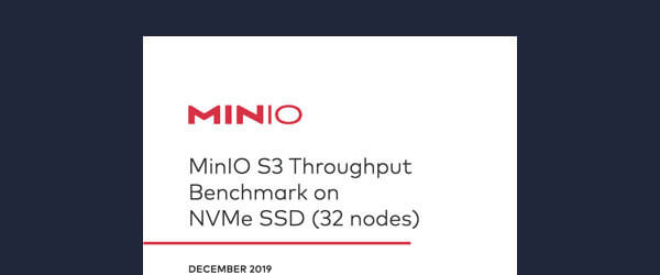 MinIO S3 在 NVMe SSD 上的吞吐量基准测试 - 32 节点