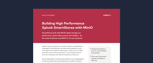 使用 MinIO 构建高性能 Splunk 智能存储