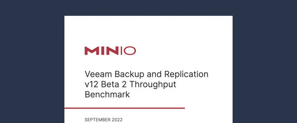 Veeam 备份和复制 v12 Beta 2 吞吐量基准测试